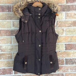 Brown Puffer Vest